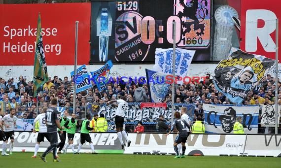 2. Bundesliga SV Sandhausen - TSV 1860 München Hardtwaldstadion Sandhausen 01.03.2014 (© Kraichgausport / Loerz)